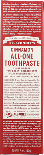 Dr. Bronner's Pasta De Dientes De Canela 5 Oz (paquete De 1)