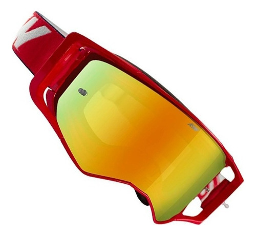 Oculos Motocross Asw Sirus Brigade Vermelho Lente Amarelo