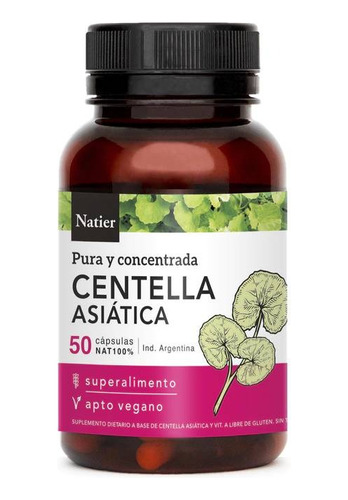 Centella Asiática Natier Detox Deputarivo Celulitis 50 Caps