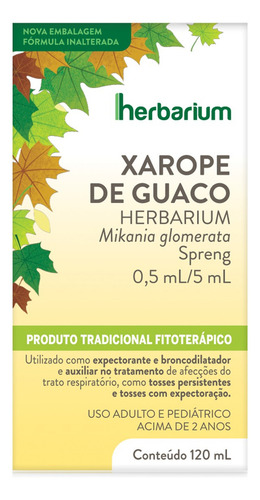 Xarope De Guaco Herbarium - 120 Ml