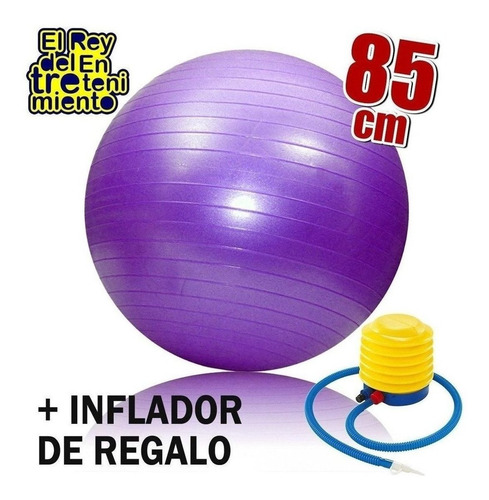 Pelota De Pilates 55cm Aerobics Fitness + Inflador - El Rey