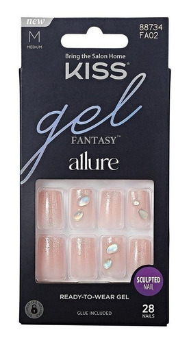 Uñas Glue-on Gel Fantasy Allure -  Modelo Transformation