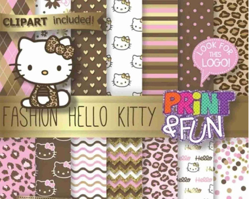 Papeles Fondos Digitales Hello Kitty - Imprimible