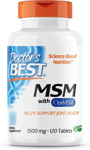 Msm 1500 Mg 120 Tabletas Doctor's Best Importado Usa