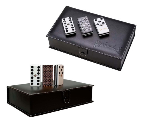 Domino Faisan Ingles 5 Capas + Domino Ingles Baraja Dorado