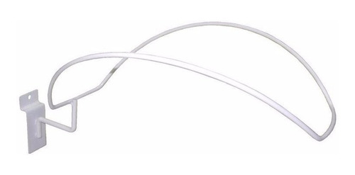 Imagem 2 de 2 de Suporte Para Painel Canaletado Slatwall Kit 15 Branco