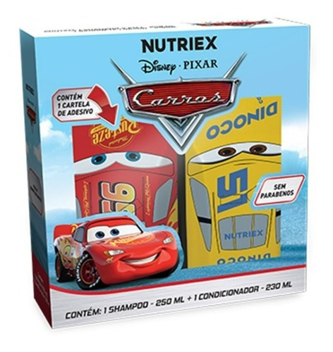 Kit Infantil Shampoo 250ml + Condicionador 230ml Carros