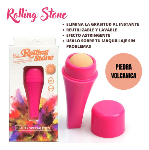 Roler De Piedra Volcanica Anti Sebum - Rolling Stone