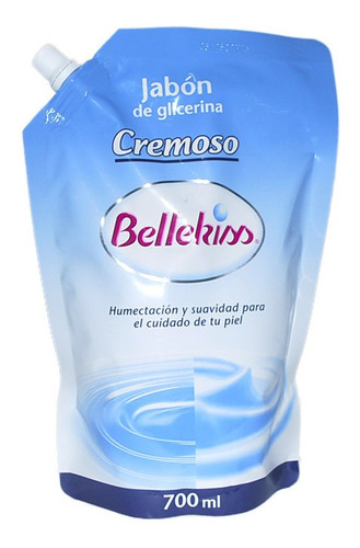 Jabon De Glicerina Crema  Bellekiss 700ml( 2uni)-super