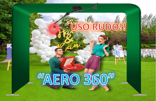 Aero 360 Cabina Aerea 360 Gran Capacidad Uso Rudo Led