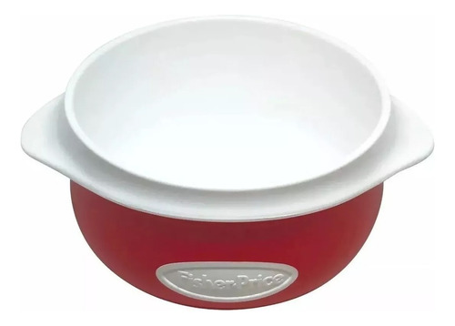 Plato Pequeño Contenedor Bowl Rojo Bebe Fisher Price 