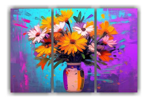 Tres Canvas Creativa Tulipanes Alta Resolucion 90x60cm