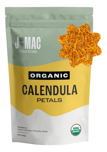Pétalos De Caléndula Orgánicos 113 G, Flores Comestibles