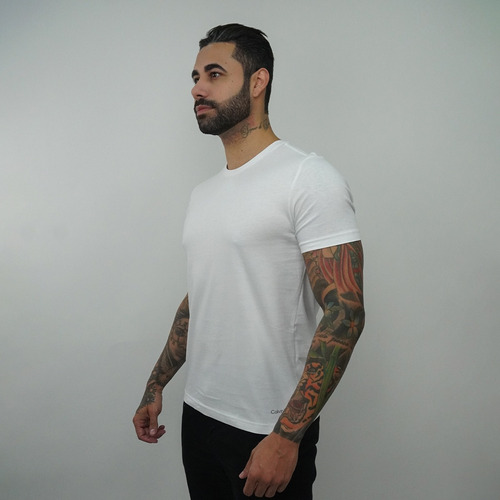 Kit 2 Camiseta Calvin Klein Em Algodão Premium - Original