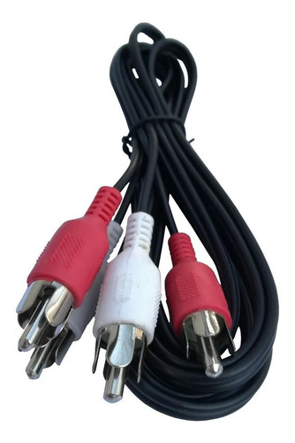 Imagen 4 de 9 de Cable 2 Rca A 2 Rca Audio Auxiliar Car Stereo Alta Calidad