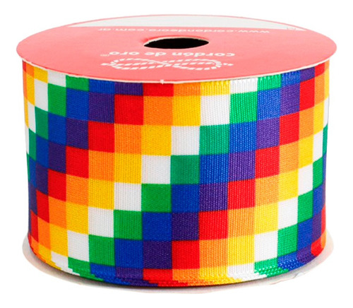 Cinta Wiphala 40mm X10m Cordón De Oro