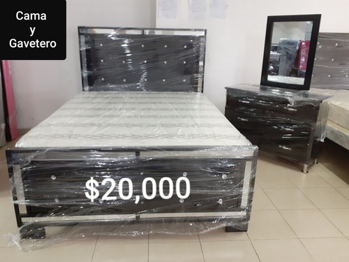 Imagen 1 de 1 de Cama Y Gavetero Con Colchon 8294242007