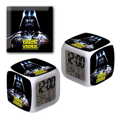 Reloj Despertador Iluminado Star Wars Lord Vader 