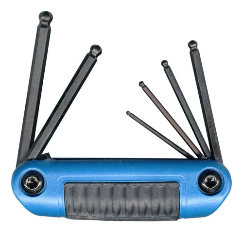 Juego De Llaves Allen Plegables 6 Piezas Métricas 2-6 Mm