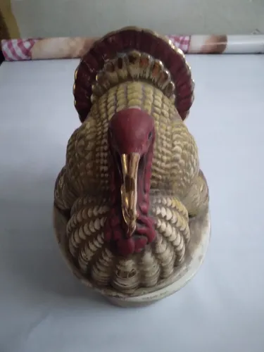 Pavo Real De Ceramica Unico