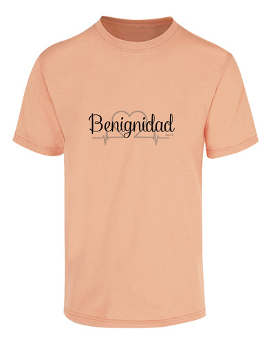 Playera Manga Corta Diseño Negro Benignidad Efesios 4:32