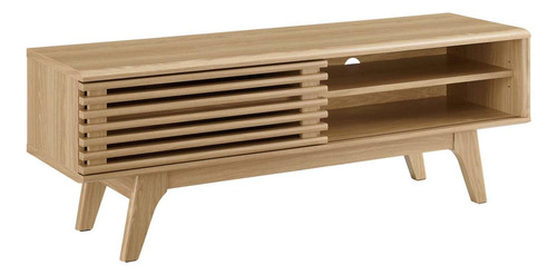 Mueble Para Televisor 48 Pulgadas Moderno Color Roble