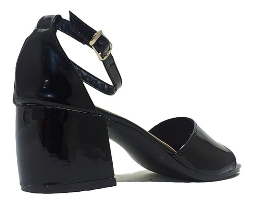 Imagen 4 de 4 de Sandalias Bina Charol Black
