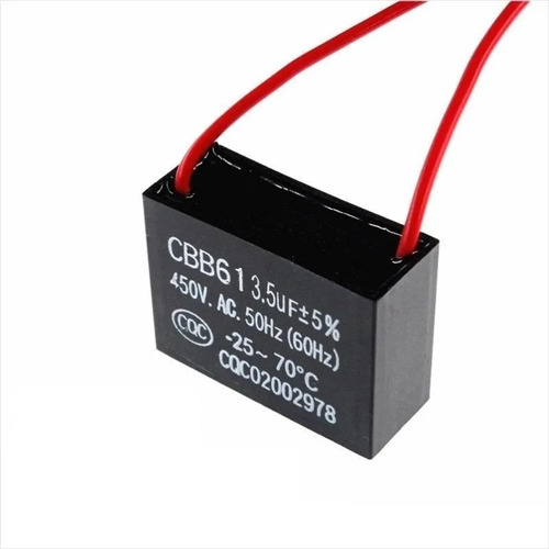 Capacitor Condensador Cbb61 3.5uf 450vac Motor Ventilador