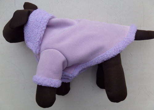 Chamarra Invierno Con Borrega Talla 1 Lila Ropa Para Perros