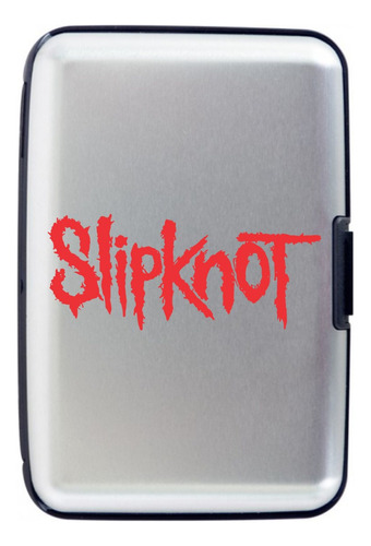 Billetera Compacta Slipknot Tarjetero Aluminio Porta Doc