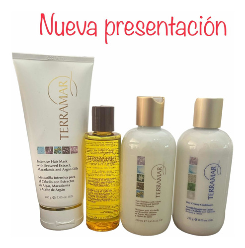 Kit-repara-shampo+acondicionador+aceite+mascarilla Terramar