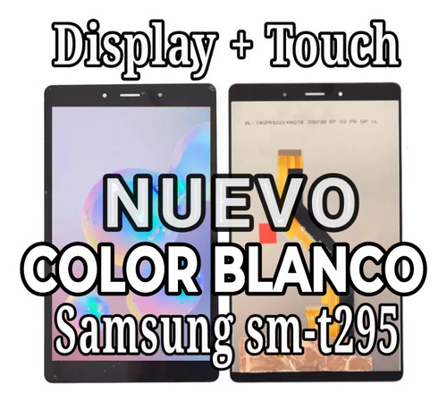 Tablet Samsung A8 Display + Touch Smt295 Blanco Sm-t295 Wite