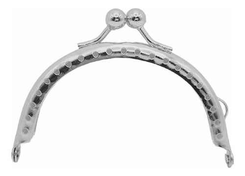 5 Pzs Boquilla Para Monedero Para Coser 8.5 Cm Niquel Plata