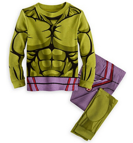 Superhéroe Hulk Boy Pijama Juego De Rol 1-7a Traje Para Niño