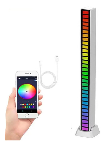 Lámpara De Captación Led Rgb De 18 Colores Con Control De So