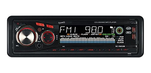 Estéreo Para Vehículo Am/fm/cd, Pantalla Lcd, Color Negro