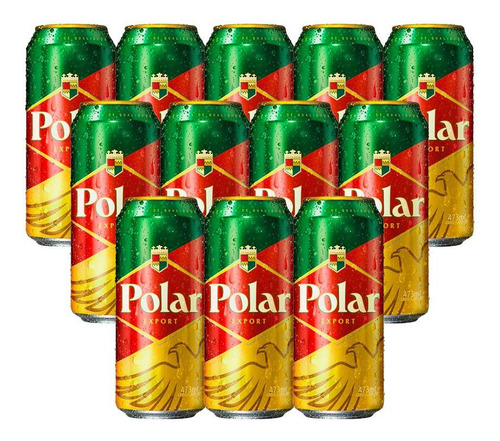 Cerveja Gaúcha Premiada Polar Latão Com 12 Unidades - 473 Ml