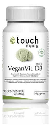 Vitamina D3 Vegana. 4000 Ui. Touch Of Synergy Sabor Neutro