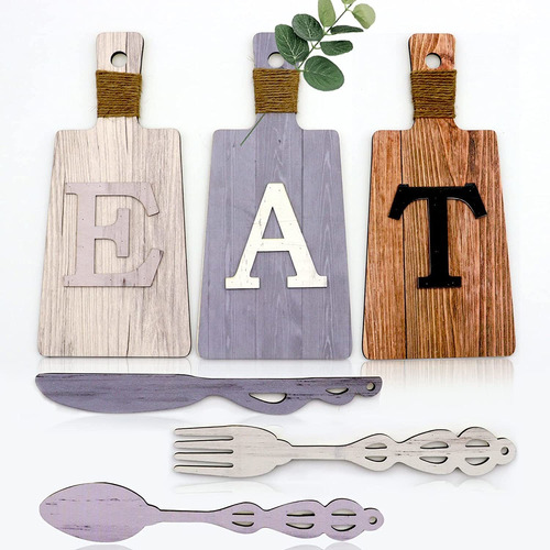 Eat Sign Decoración De Cocina Tabla De Cortar De Pared...