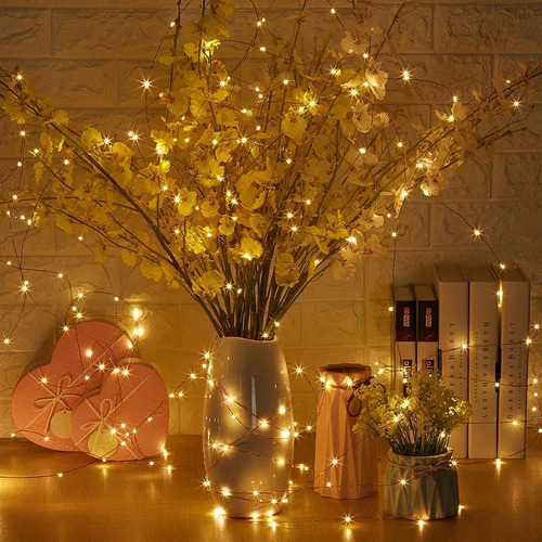 Nueva Cadena De Luces Led De 2/50 M Con Cable De Cobre Con B