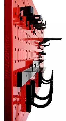 Wall Control Sistema modular de organizador de herramientas de tablero  perforado, unidad de almacenamiento de herramientas de tablero de clavijas  de