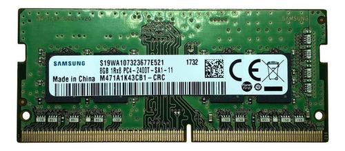 Memoria Samsung 8 Gb Ddr4 Pc2400t 2400mhz M471a1k43cb1-crc