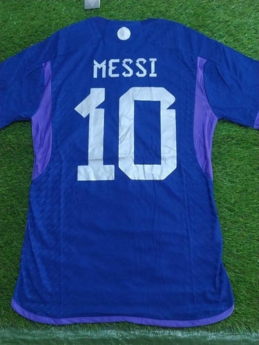 Camisa De Visitante De Argentina Dorsal Nro 10 Lionel Messi