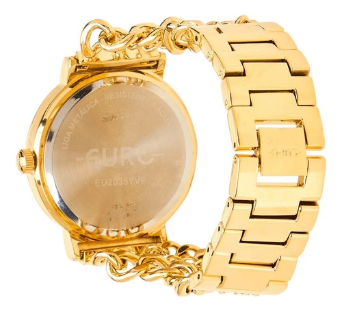 Relógio Euro Feminino Chains Dourado - Eu2035yvf/4d