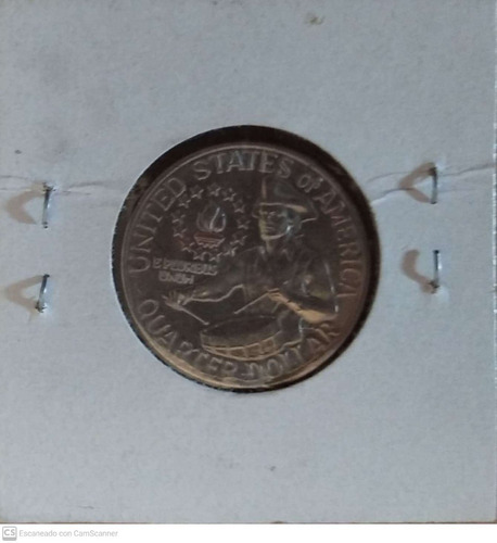 Imagen 2 de 2 de Moneda Conmemorativa 1776 - 1976 ( 1/4 $ )