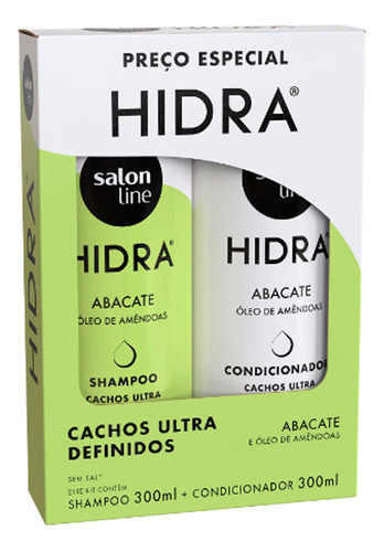 Kit Shampoo + Condicionador Hidra Salon Line Abacate 300ml