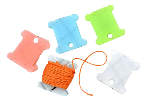 100 Pieza Hilo Coser Plastico Vario Color Para Tabla Punto