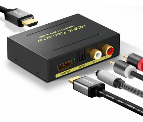 Extractor De Audio Hdmi Digital Óptico Spdif Y Rca, Ima