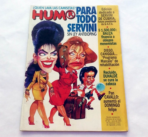 Revista Humor N° 361 - Junio 1993 * Cemento Astor Piazzolla