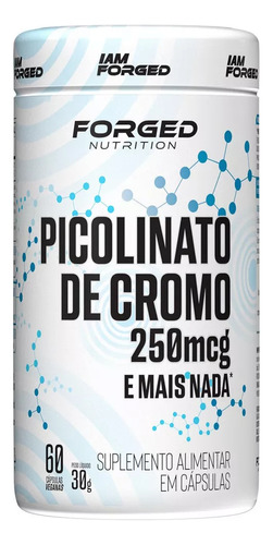 Picolinato De Cromo 250mcg 60- Forged